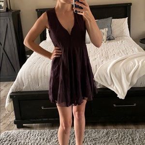 Shyanne Purple Lace Dress